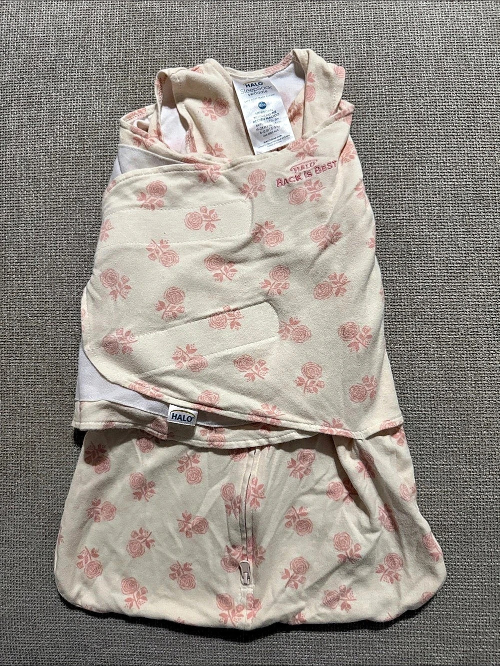 HALO SleepSack Swaddle Floral Sleep Sack Swaddle Baby 0-3M